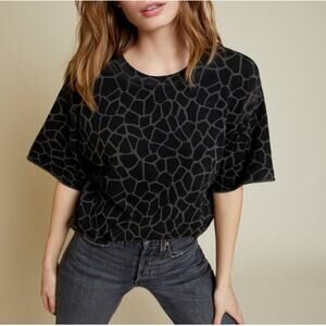 Nation Ltd. Giraffe Print Oversized T Shirt